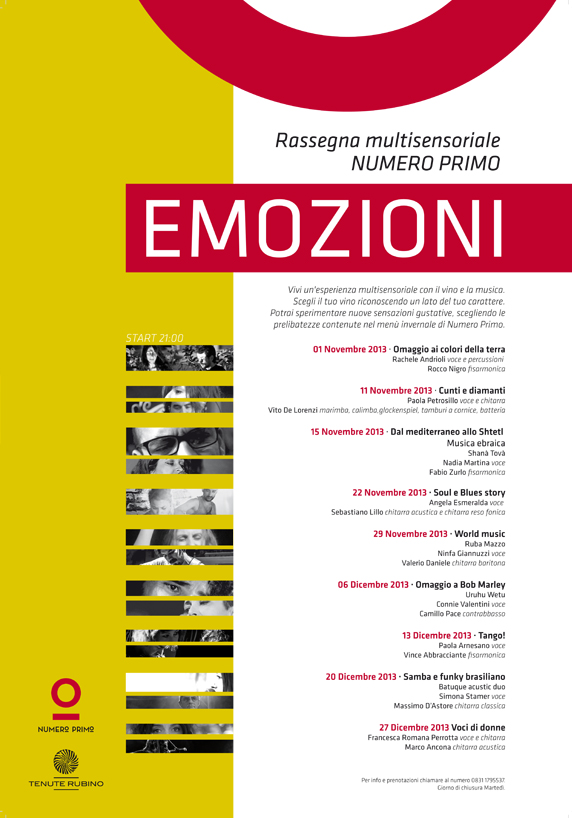  MUSICA, VINO E CIBO: EMOZIONI A NUMERO PRIMO