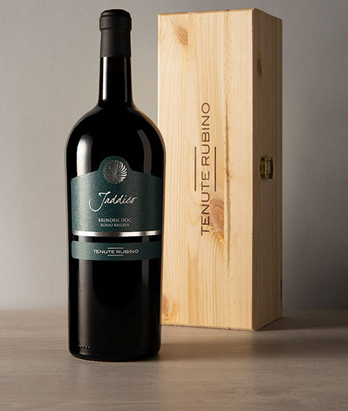 Jaddico Magnum con cassetta in legno | Tenute Rubino | Vini del Salento