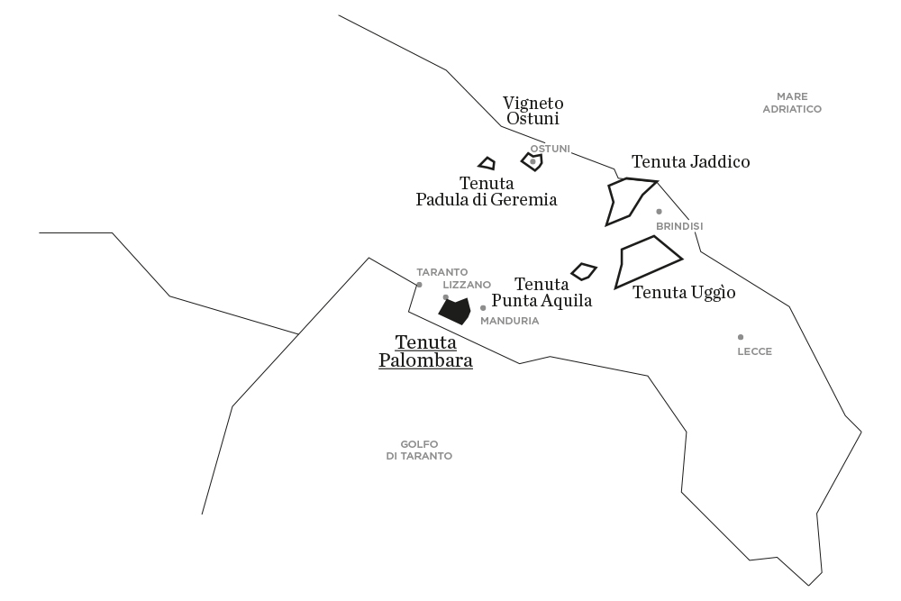 Palombara | Le tenute di Tenute Rubino - Casa del Susumaniello